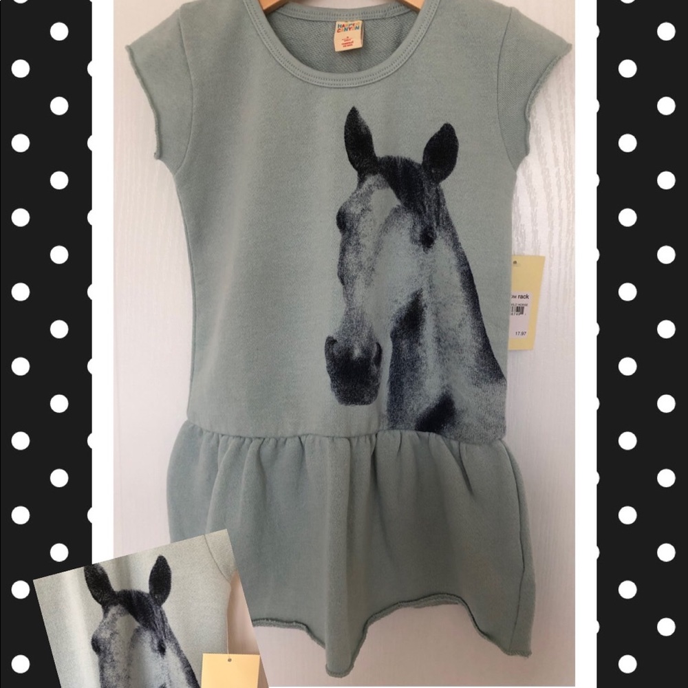 NWT “Harpor Canyon” Nordstrom Girls Horse Dress